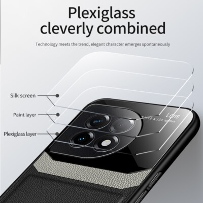 For OnePlus 11 12 Ultra Slim PU Leather Case Shockproof Rubber Back Phone Cover