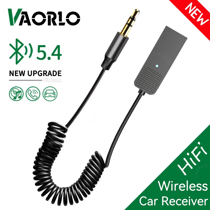 New Upgrades Bluetooth 5.4 Audio Receiver USB To 3.5mm AUX Car Wireless Music Ad