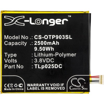 Battery for  Alcatel OT-8050D,  One Touch Pixi 4 6.0, One Touch Pixi 4 6.0 3G