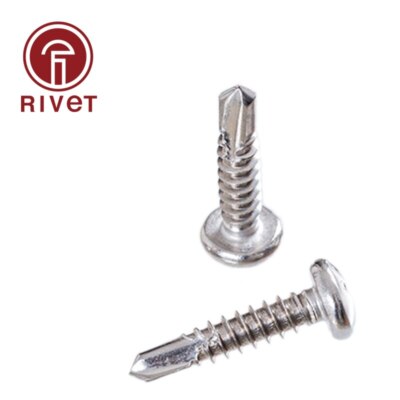 304 A2-70 Stainless Steel Cross Round Head Drill Tail Screw 20/50/100PCS DIN7504