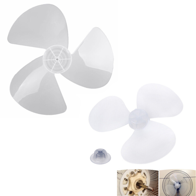 16 Plastic Fan Blade Three Leaves With Nut For Standing Pedestal
