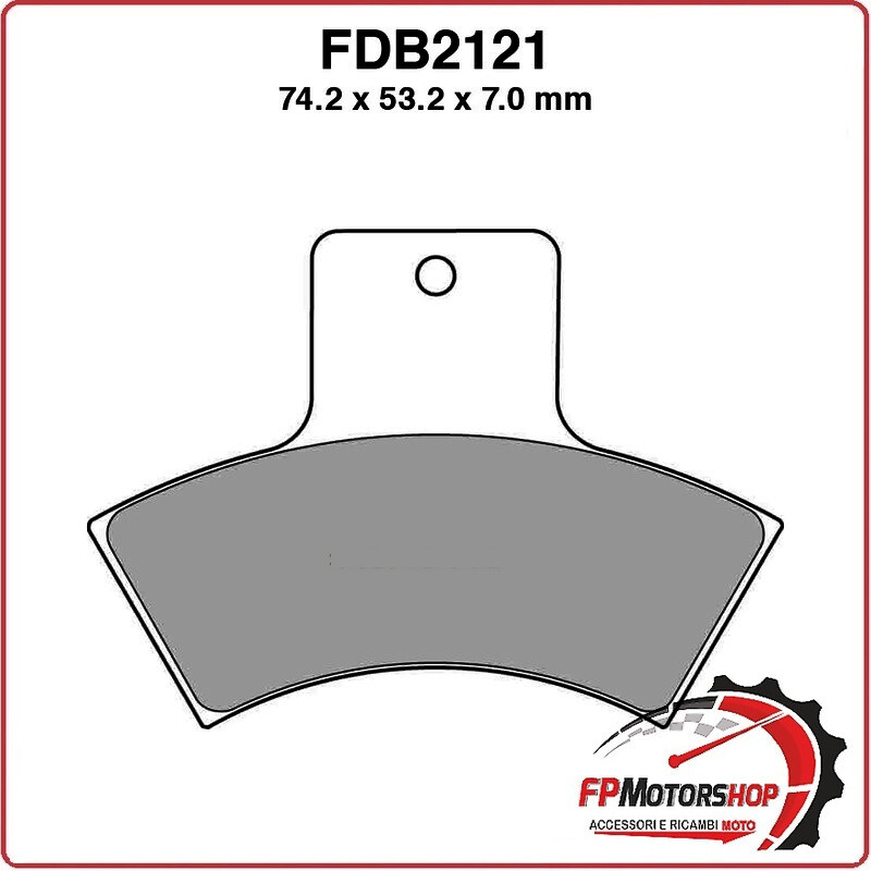 PASTIGLIE FRENO PER MOTO FDB2121SG POLARIS TRAIL BLAZER 250 99>04 XPLORER 400