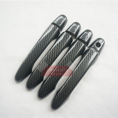 8X Sport Carbon Fiber Door Handle Trim Protector for Honda CRV CR-V Civic