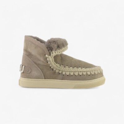 Кроссовки Eskimo с крупным металлическим логотипом Mou FW111008A Elephant Grey AI24