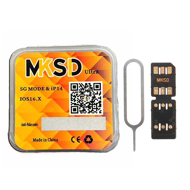 MKSD Ultra V5.3 Unlock Card RSIM Chip Service iPhone 14 13 12 11 X XR 8 7 6 2024