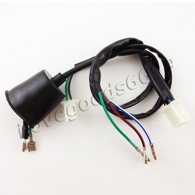 Racing Ignition Coil CDI Wiring Loom Harness Kill Switch ... racing ignition wiring 