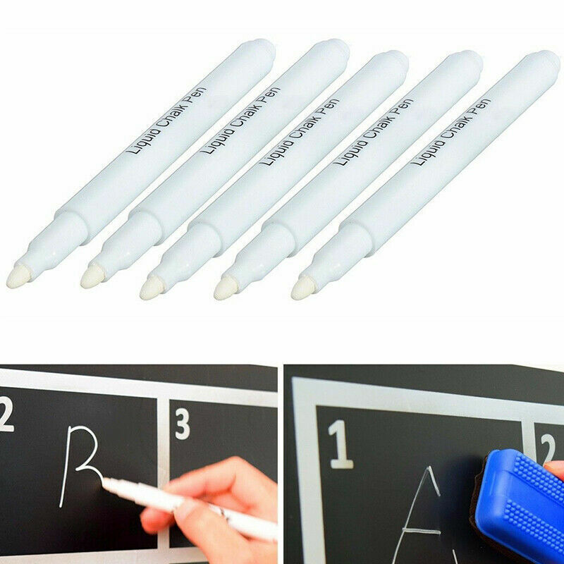 White Liquid Chalk Pen/Marker For Glass Windows Chalkboard USN
