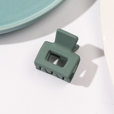 2cm Matte Mini Hair Claws Chic Barrettes Crab Hairpin Square Small Hair Clip DIY