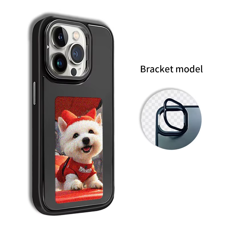 AERMY E Ink 4-Color Smart  NFC Cover Case for iPhone 16 Pro Max and 15 Pro Max