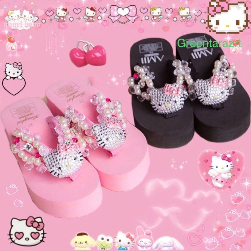 ★人気★ OLD ORDER Hello Kitty collaboration slippers Old Order Hello Kitty Shoes | TikTok