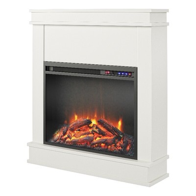W/ Mantel & Touchscreen Display In White