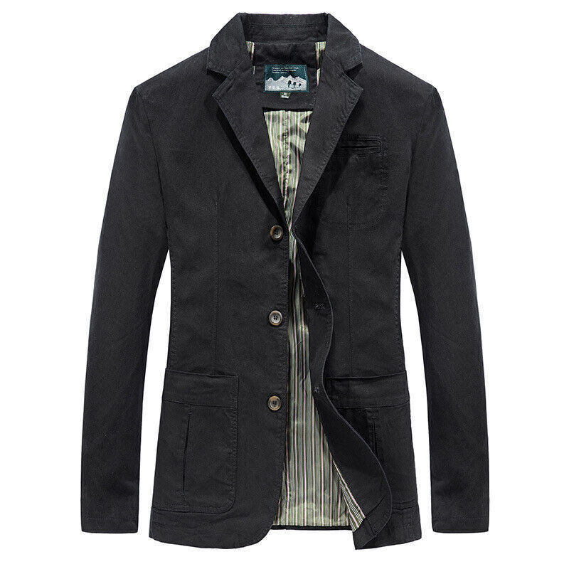 Men's Cotton Suit Jacket Tops Blazers suits coat outwear fashion casual Jackets