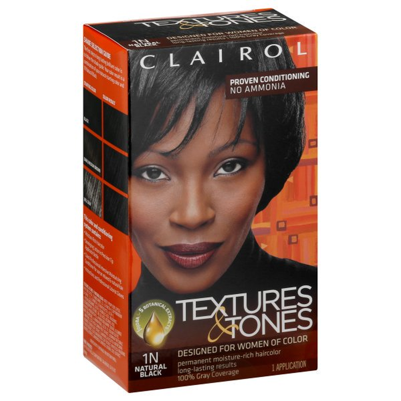 Clairol Textures & Tones Permanent Hair Color, Hair Dye, 1 Application