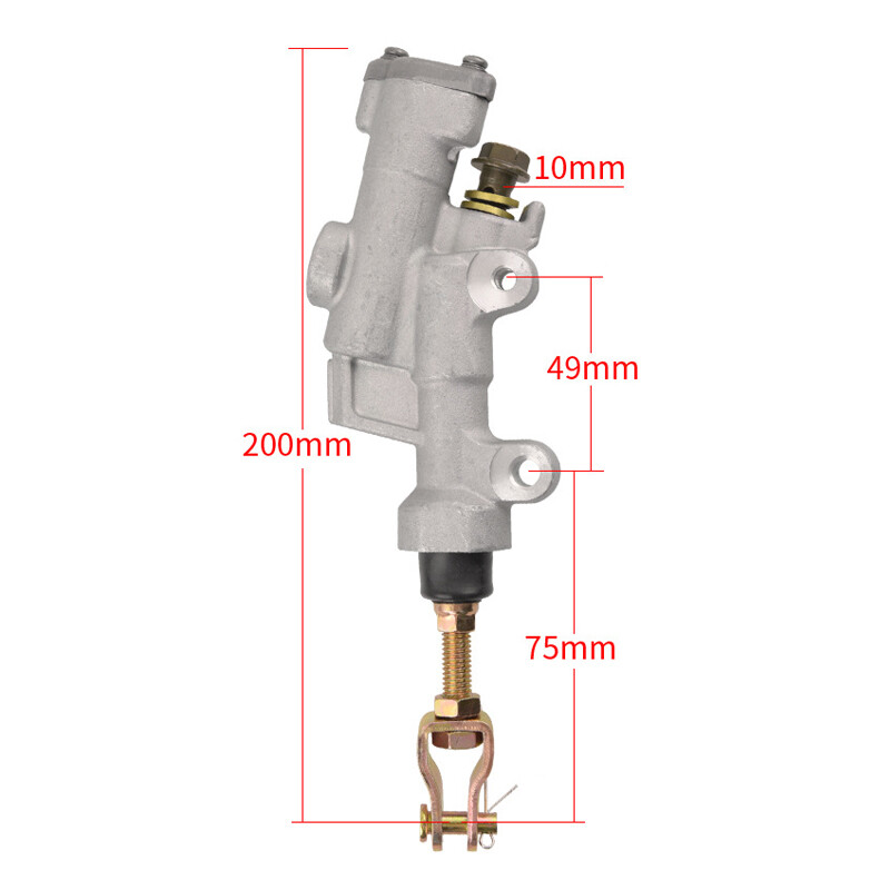 US 1PCS Motorcycle Bike Rear Foot Brake Master Cylinder Pump Reservoir Hydraulic