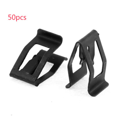 50× Dashboard Clips Car Universal Front Console Metal Dash Retainer Clips Trim