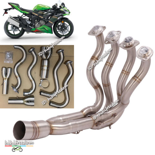 For Kawasaki Ninja ZX6R ZX636 2009-2023 Header Front Pipe For Kawasaki Ninja ZX6R ZX636 2009-2023 Header Front Pipe