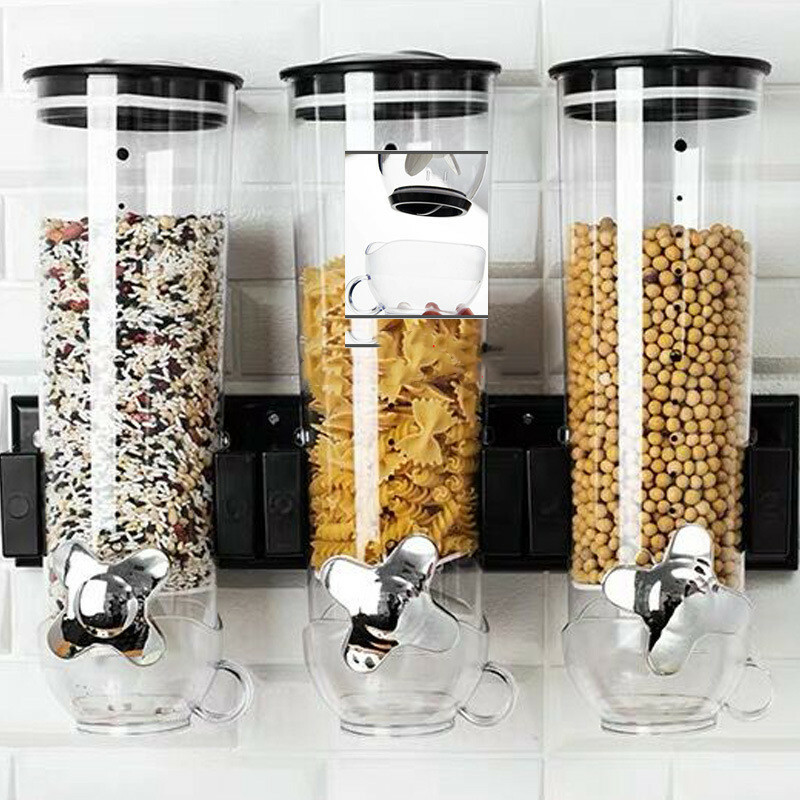 Müslispender Ceralienspender Cornflakesspender Spender Dispender 3 x 1,5 Liter