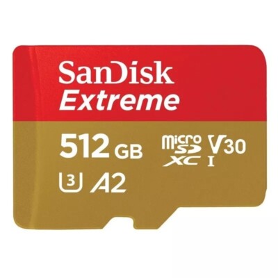 SanDisk 512GB Micro SD SDXC MicroSD TF Class 10 512GB Extreme A2 V30 170MB/s US