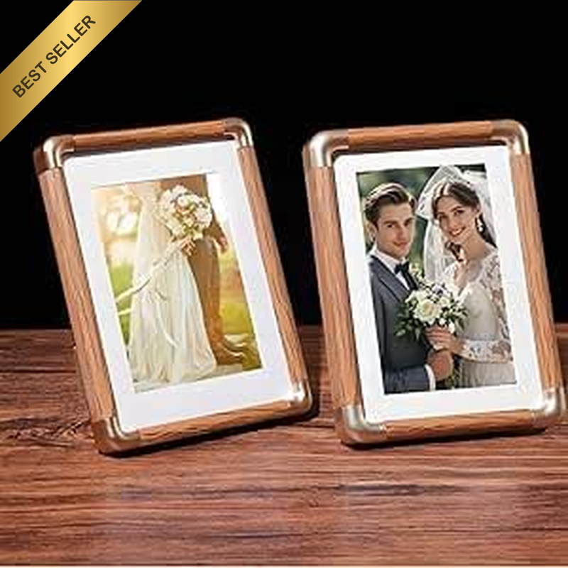 4X6 Picture Frames Set of 2, Family Photo Collage Frame with Mat | Horizontal &