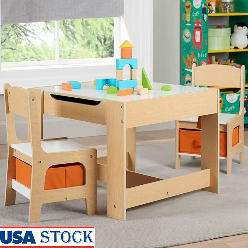S Set 3 Piece Toddler Wooden Storage Playrooms Us
