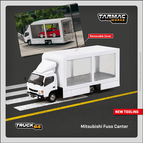 In Stock) Tarmac Works 1/64 Mitsubishi Fuso Canter Mobile