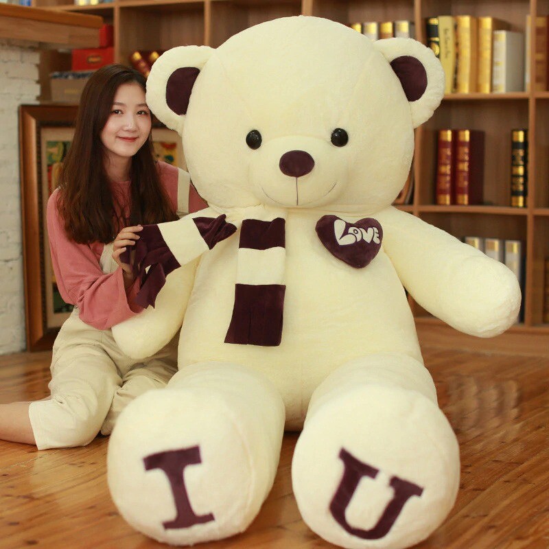 100cm Big Teddy Plush Bear Toys Soft Stuffed Animal Kids
