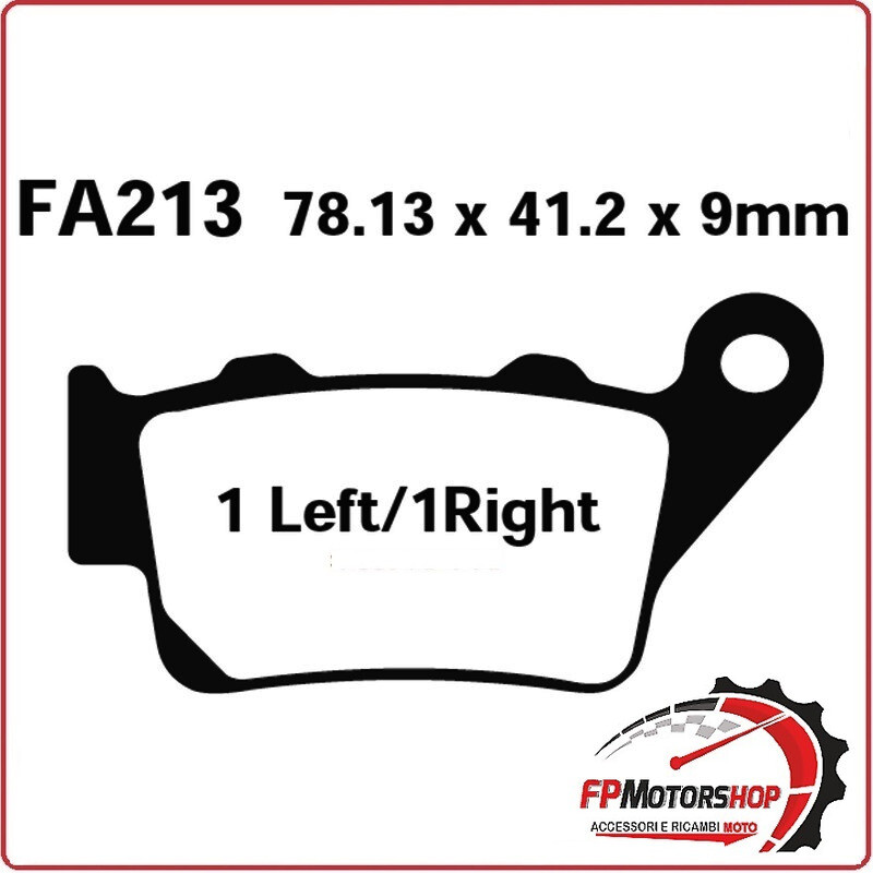 PASTIGLIE PASTICCHE FRENO FRENI BMW F650 POSTERIORE EBC FA213 PER MOTO
