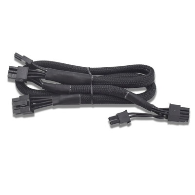 For XFX RX580 to ITX 8 Pin to Dual 8(6+2) Pin PCIe Power Supply Cable Modular 