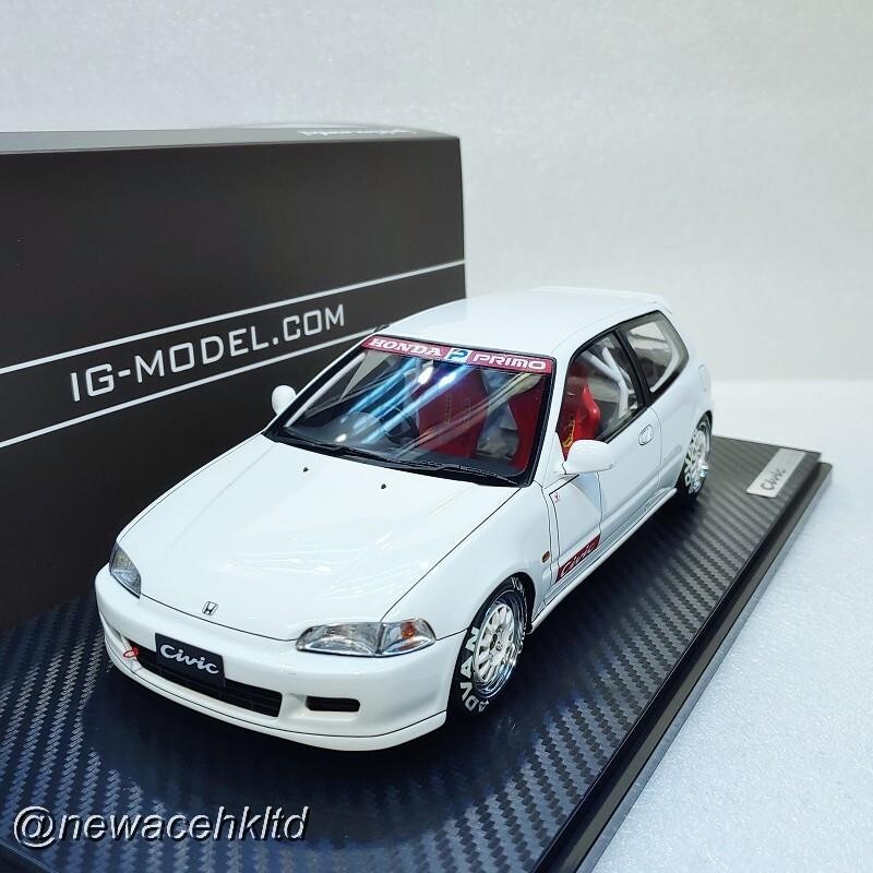 ホンダ CIVIC ミニカー ホワイト1/18 Amazon | ignition model 1/18 ホンダ CIVIC (FD2) TYPE R White