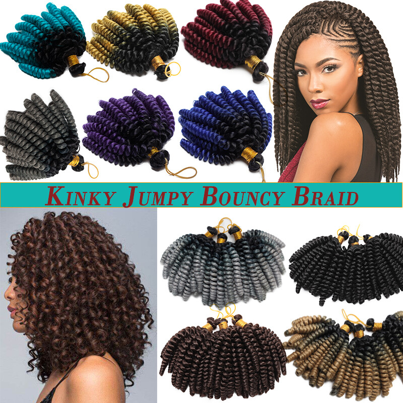 Wavy Box Twist Bouncy Jumpy Top Wand Hairpiece Kinky Spiral Sew In