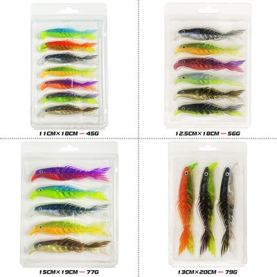 Multi Segment Design Soft Fishing Bait with Lifelike Swimming Perch Pike Lures