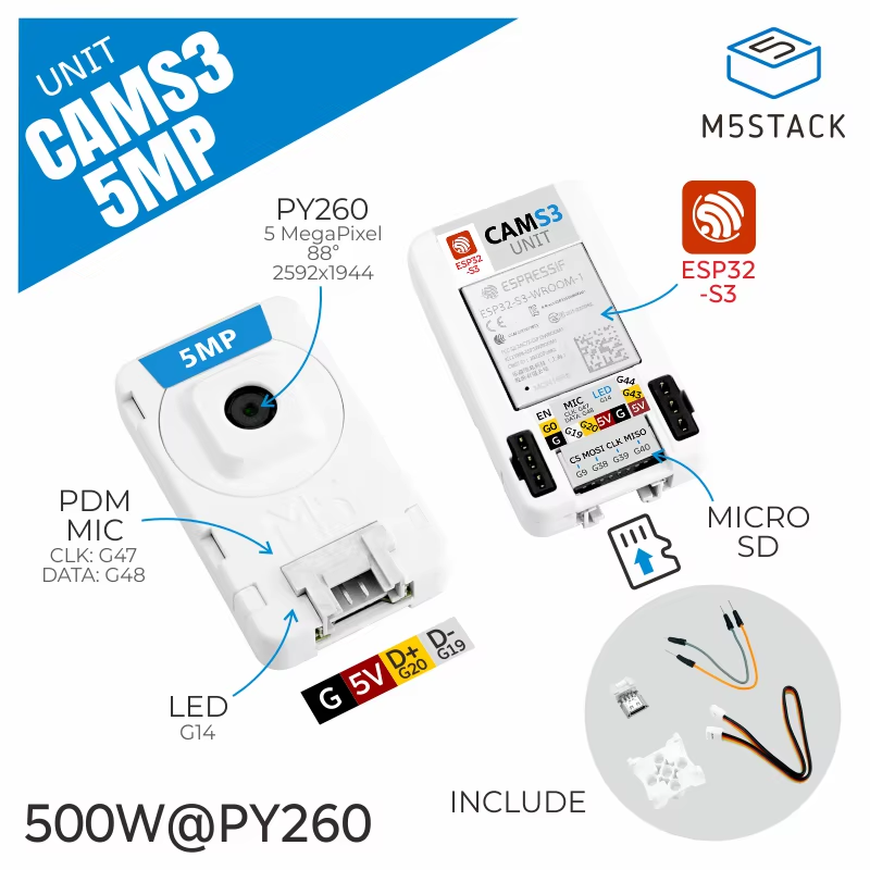Official Unit CamS3 Wi-Fi Camera 5MP