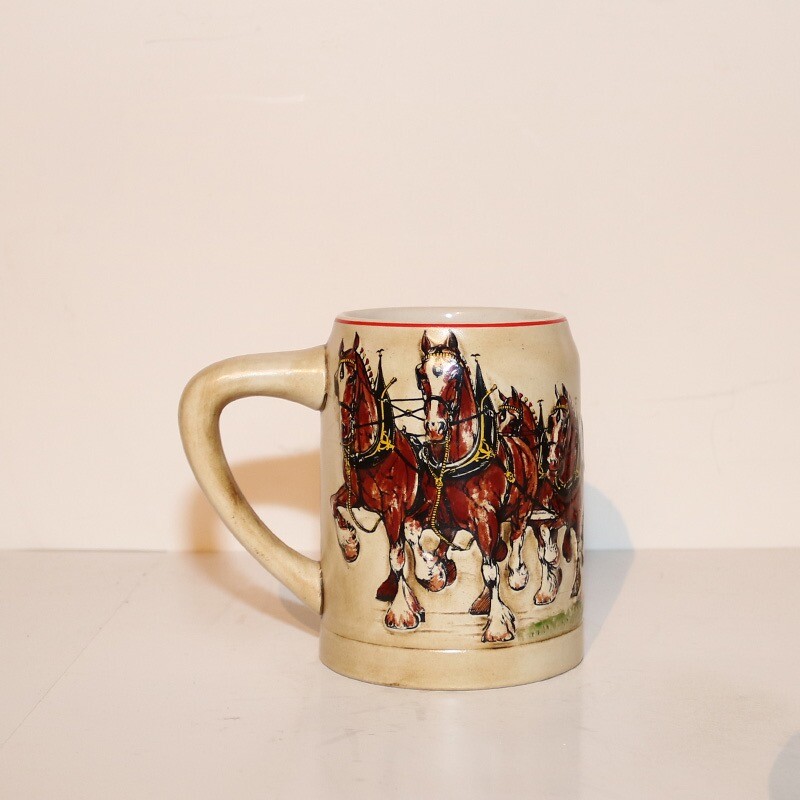 1980  Budweiser Beer Clydesdale Mug CS19