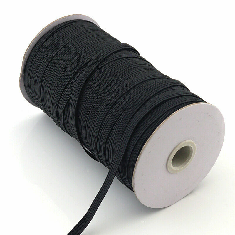3mm Flat Elastic Band Cord Stretch Ribbon Rope Trim Sewing Craft 10M Skinny