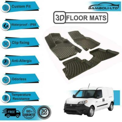 3D Floor Mats Liner Interior Protector Fit for RAM PROMASTER CITY VAN 2015-UP