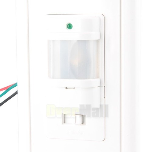 Auto On/Off Infrared PIR Occupancy Vacancy Motion Sensor Wall Light Lamp Switch