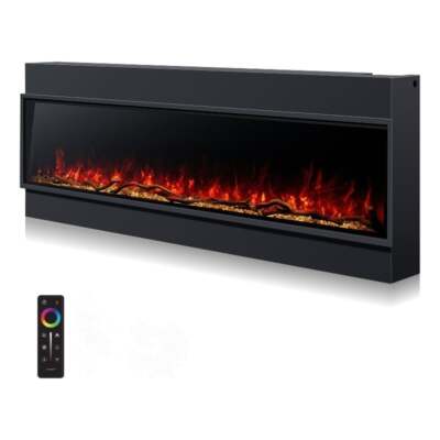 Wifi Remote Wall Mount Flame Color