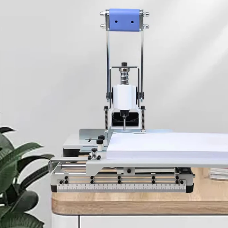 Manual Hole Punching Machine Multi-hole Punch 3-10MM Drill Optional Paper Tag Dr