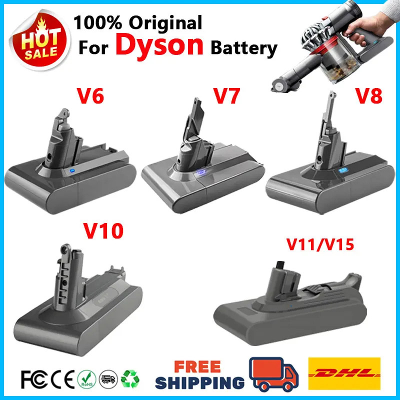 Vacuum Cleaner rechargeable Battery for Dyson V6 V7 V8 V10 V11 V15 Series SV07 S