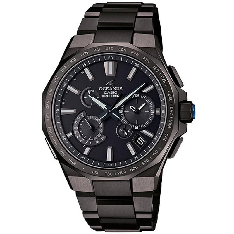 Pre-owned Casio Oceanus Ocw-t6000br-1ajr Briefing 25th Anniversary Titanium Men Watch