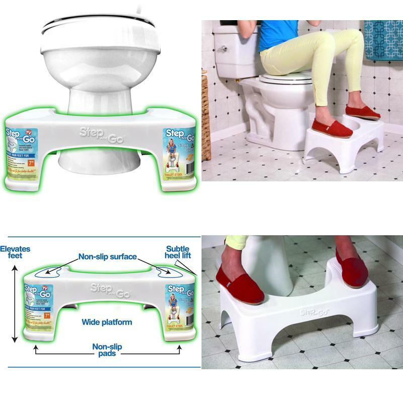Toilet Squatty Step Stool Bathroom Potty Squat PREMIUM Proper Posture Kids 7"