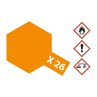 Tamiya 81026 Couleur X-26 Klar-Orange Brillant 23ml Modélisme Neuf °