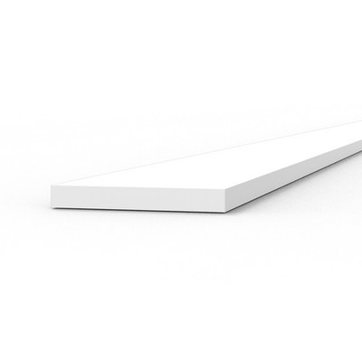 Opaque White Polystyrene Strips 0.50 x 4 x 350mm for Scenery 10 Units New