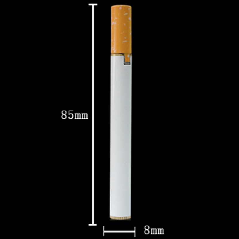 Creative Mini Metal Cigarette-shaped Butane Gas Lighter Refillable With Gas in