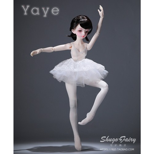 1/4 BJD Doll Resin Joints Ballet Girl Women GIFT Eyes Wigs