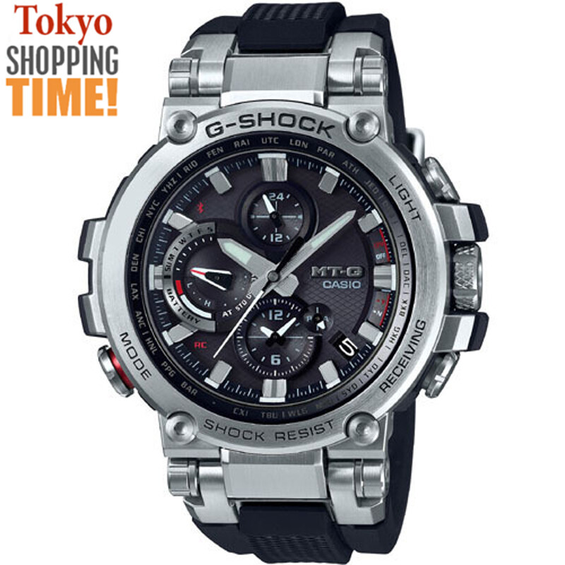 Pre-owned Casio G-shock Mt-g Mtg-b1000-1ajf Bluetooth Mobile Link Atomic Solar Men Watch