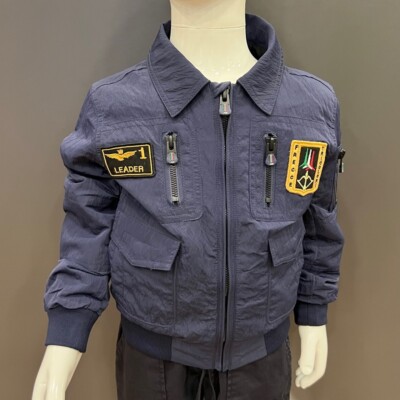 

Куртка Детская Aeronautica Militare Model AB06JR Bomber Summer Arrows Tricol, Синий