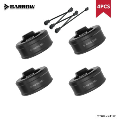 Barrow 4pcs/set 14mm Hard Tube LRC2.0 Luminous Aurora Kit W/1 To 5 Adapter Cable