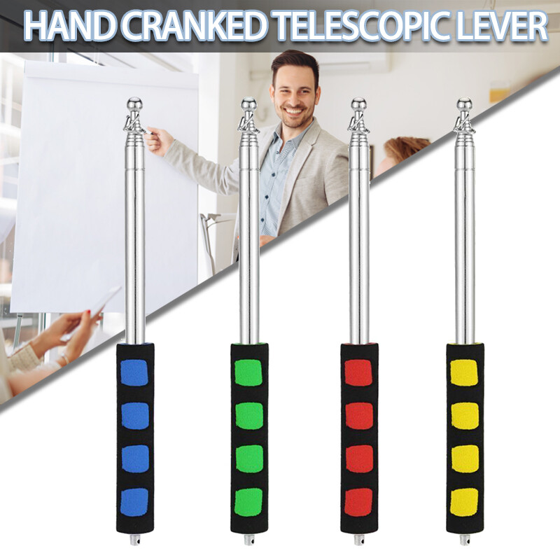 New Flexible Flagpole Stainless Steel Flag Pole Telescopic Portable Metal G