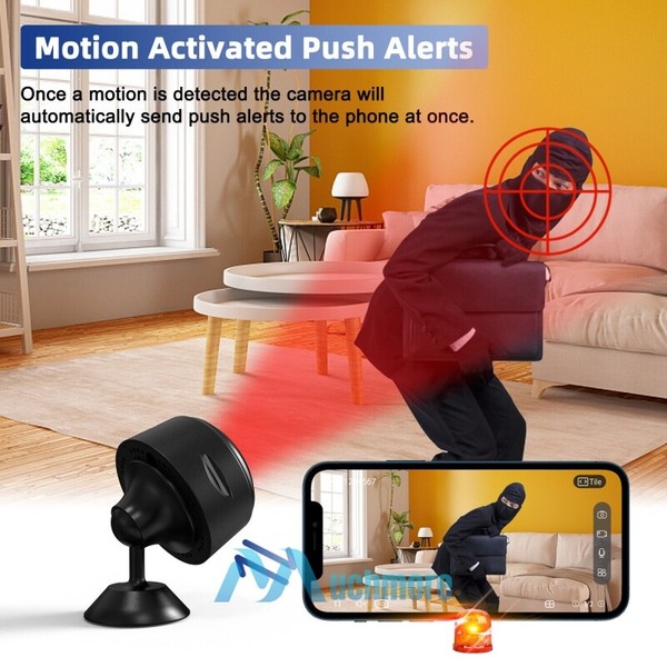 1080P WiFi Wireless IP Camera Mini Security Spy Hidden Cam with Audio Live Feed - Image 32